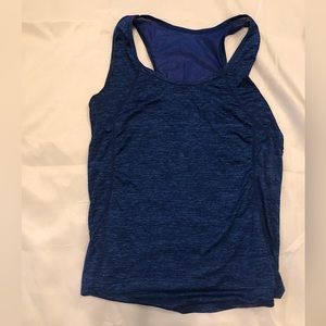 Navy blue women’s workout top